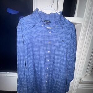 Blue Plaid Southern Marsh Men's Shirt